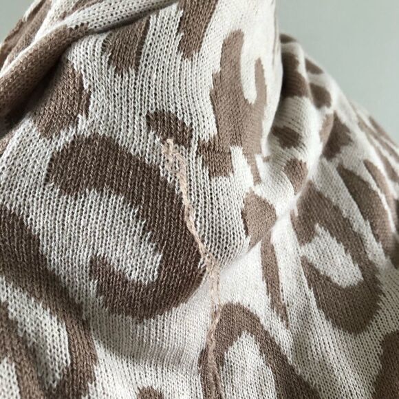 Michael Stars Big Cat Eternity Scarf Tan OS - Picture 7 of 10